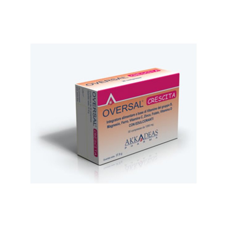 Akkadeas Pharma Oversal Growth Food Supplement 30 Tablets