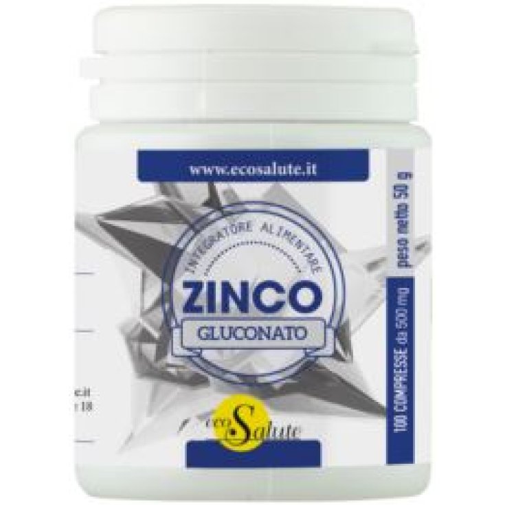 EcoSalute Zinc Gluconate Food Supplement 100 Tablets