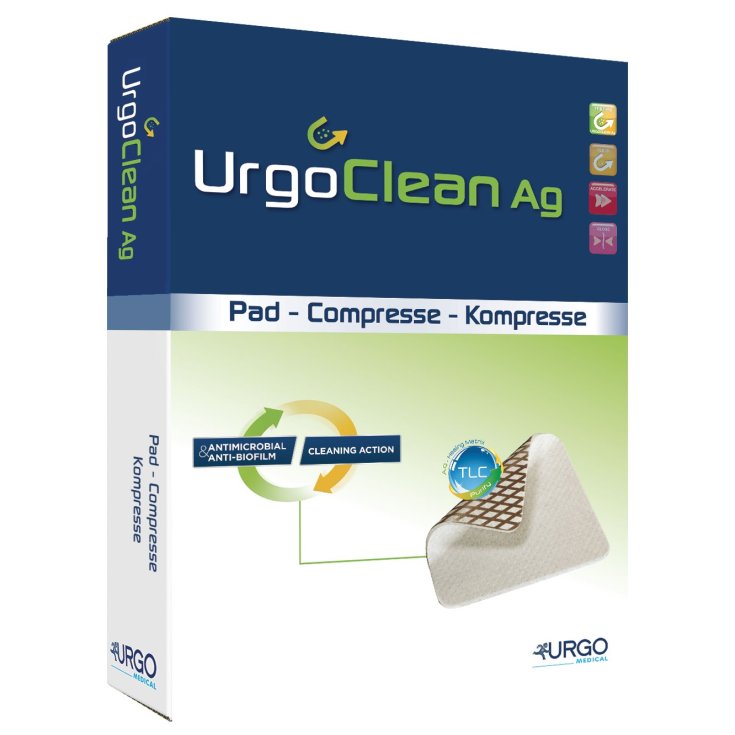 UrgoClean AG / Silver Antibacterial Dressings 6x6cm 5 Dressings