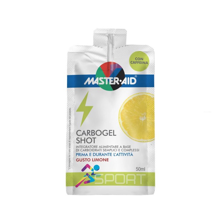 Master-Aid® Sport Carbogel Shot Food Supplement Based On Simple And Complex Carbohydrates Lemon Taste 50ml