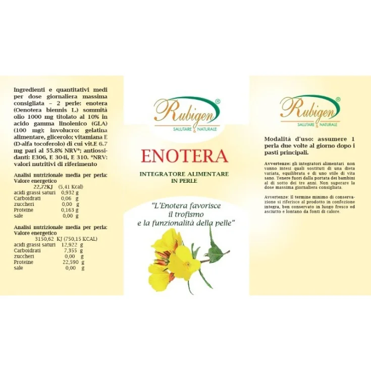 Natur Farma Evening Primrose Oil Food Supplement 60 Pearls