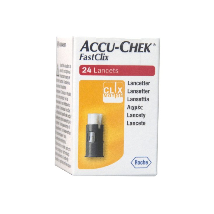 Roche Accu-Chek Fastclix Blood Sugar Lancets 24 Pieces