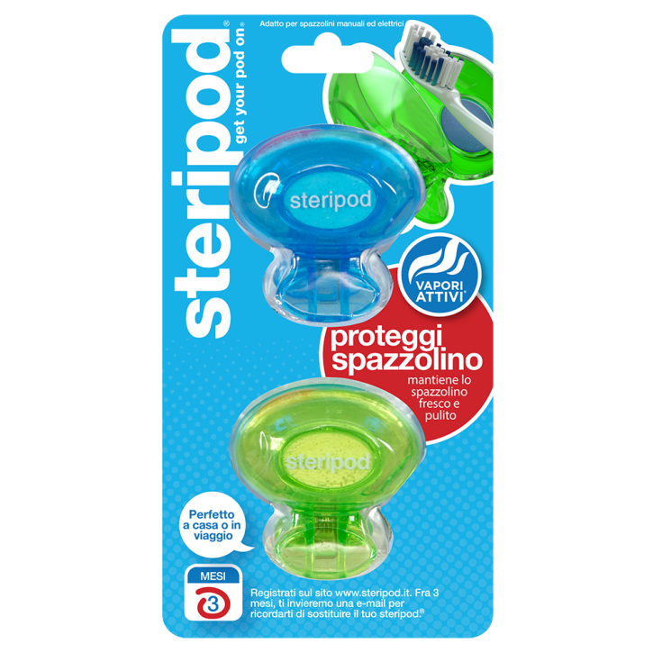 Steripod Toothbrush protector 2 Pieces