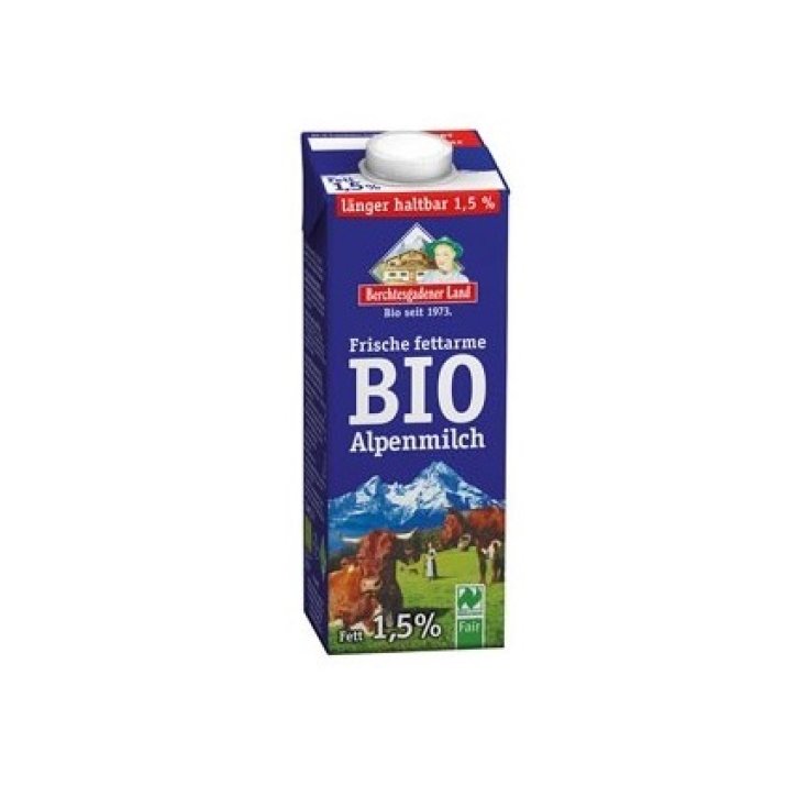 Ki Berchtesgadener Land Organic Semi-Skimmed Long-Life Milk UHT 1 Liter