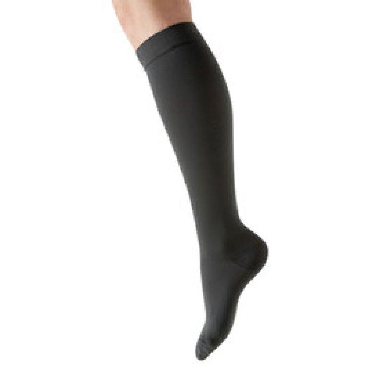 Dualsan Therapeutic Knee-Highs In Microfiber Compression Descending KKL1 Closed Toe Unisex Size 1