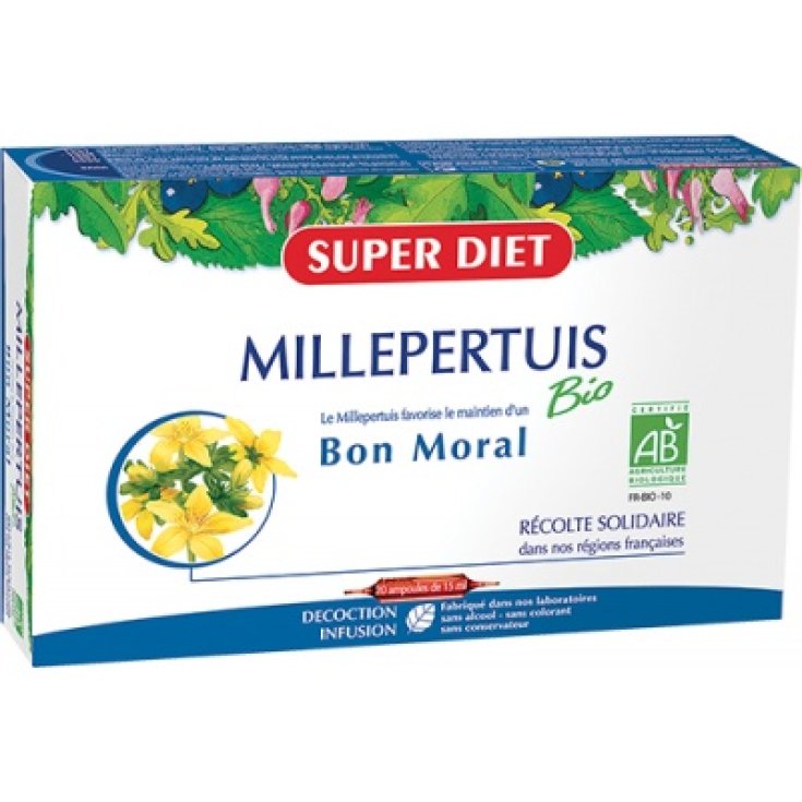 Superdiet Hypericum Bio Food Supplement 20 Ampoules 300ml