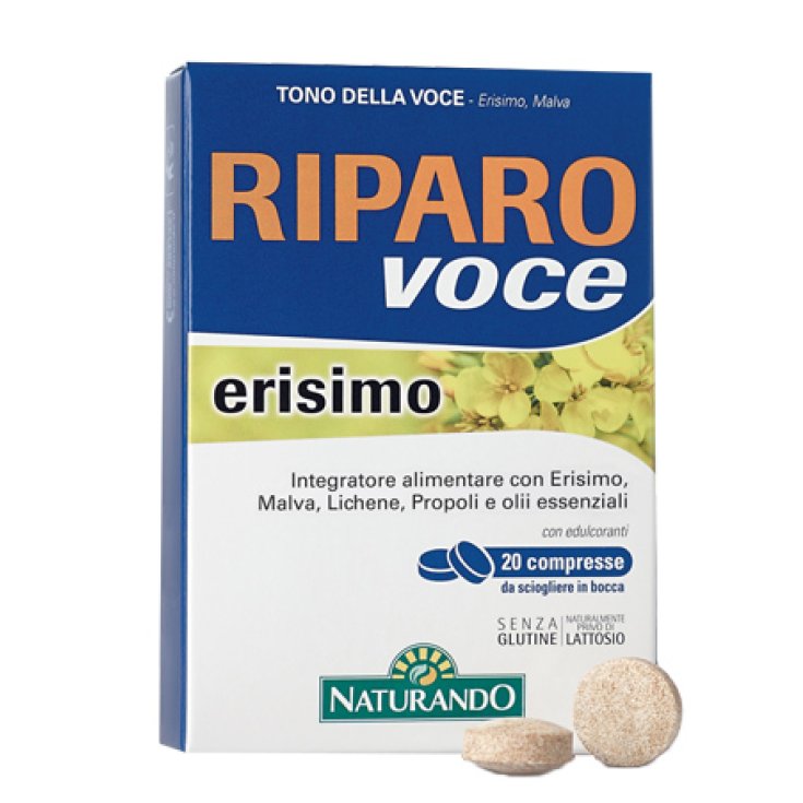 Naturando Riparo Voce Erisimo Food Supplement 20 Tablets