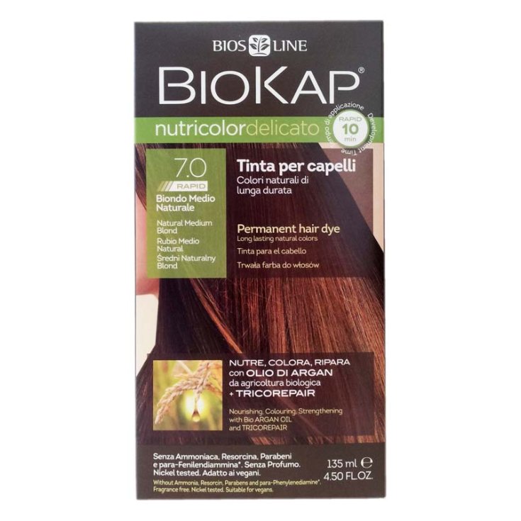 Bios Line Biokap Nutricolor Delicate Hair Dye Color  Medium Natural  Blonde