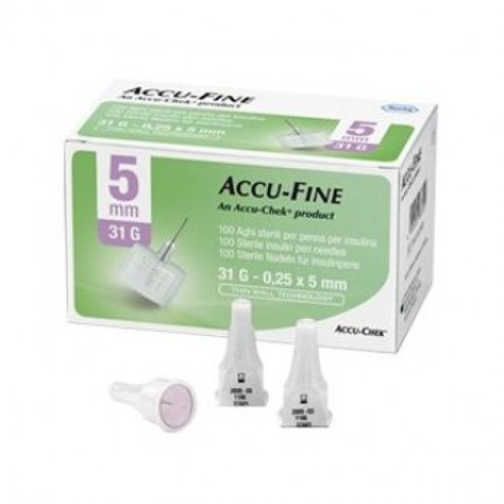 Roche Accu-Fine Needle For Insulin Pen 31G Length 5mm 100 Pieces