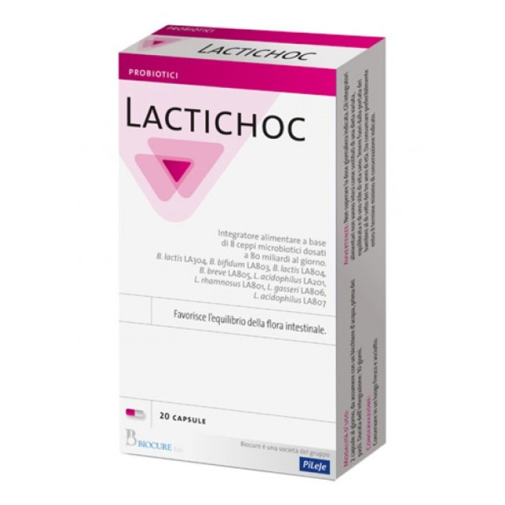 Biocure Lactichoc Food Supplement 20 Capsules