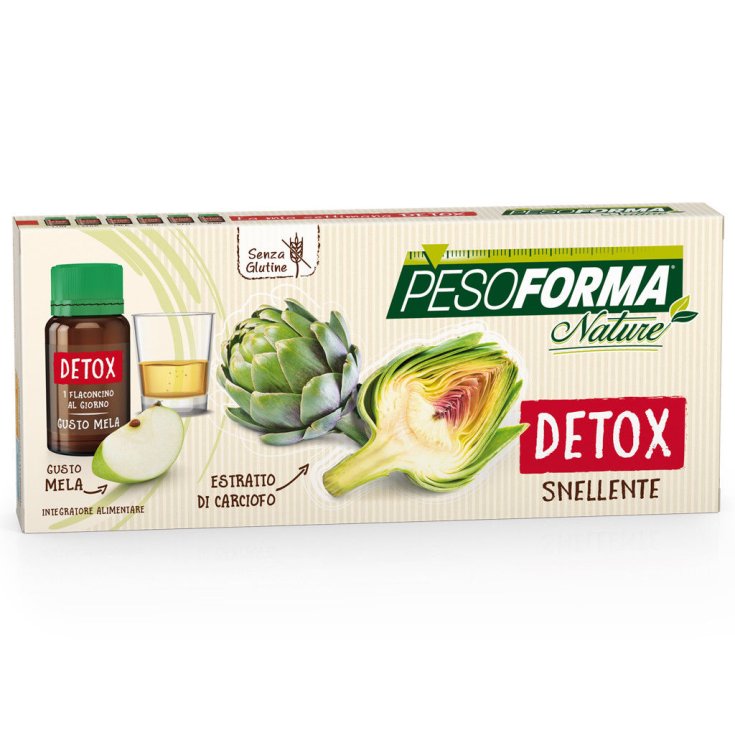 Nutrition Pesoforma Nature Detox Slimming Food Supplement Gluten Free 6Vials10ml