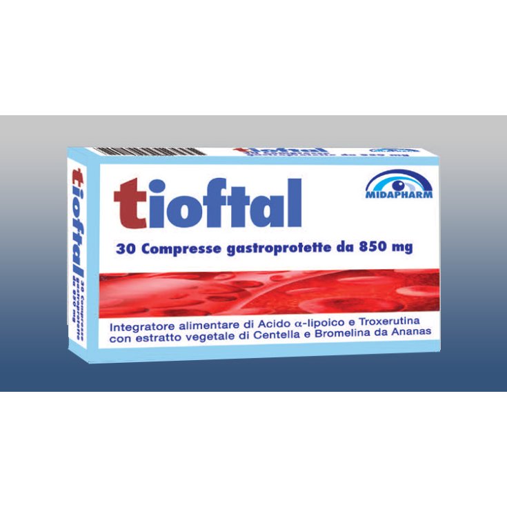 Midapharm Tioftal Food Supplement 30 Gastroprotected Tablets