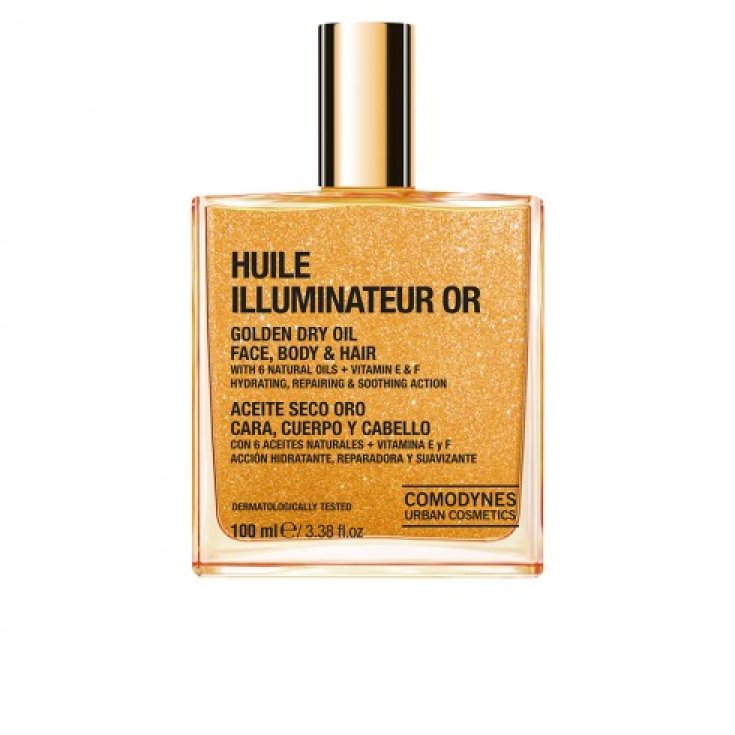 Comodynes Huile Illuminateur Or Dry Oil Illuminating Face Body Hair 100ml