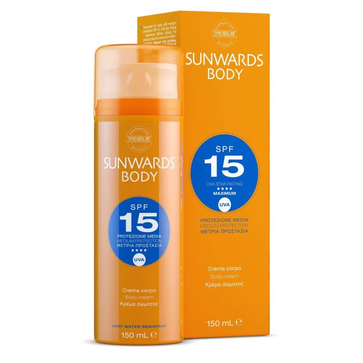 Synchroline Sunwards Body Cream Medium Protection Spf15 150ml