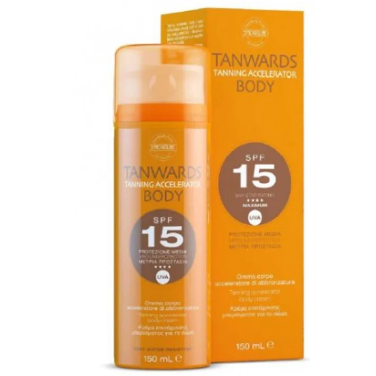 Synchroline Tanwards Tanning Accelerator Body Medium Protection SPF 15 Tanning Accelerator Body Cream 150ml