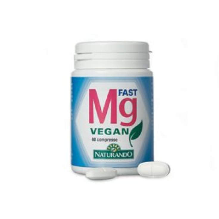 Naturando Mg Fast Vegan Food Supplement Gluten Free 60 Tablets