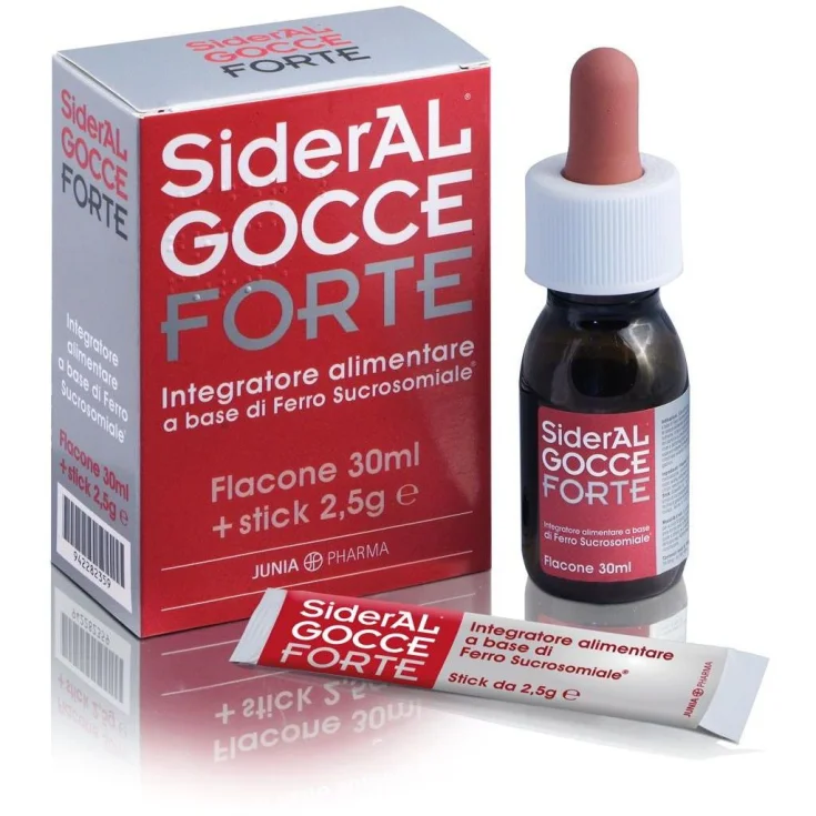 Junia Pharma Sideral Gocce Forte Food Supplement Gluten Free 30ml