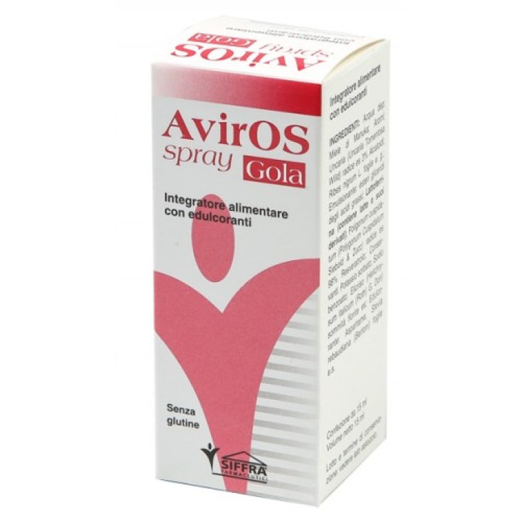 Siffra Farmaceutici AvirOS Spray Throat Food Supplement With Sweeteners 15ml