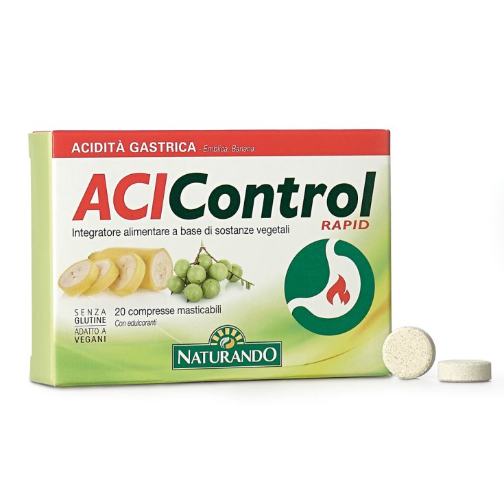 Naturando Acicontrol Rapid Food Supplement 20 Tablets