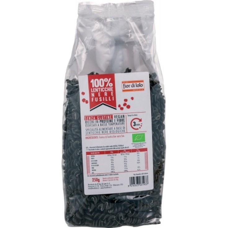 Fior Di Loto Organic Black Lentil Fusilli