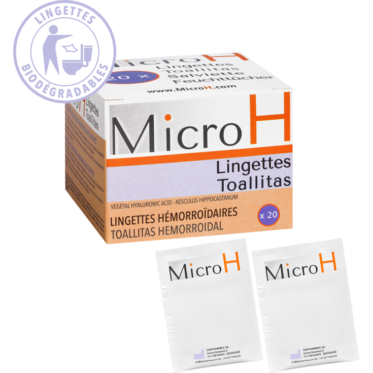 Micro H Hemorrhoid Soothing Wipes 20 Wipes