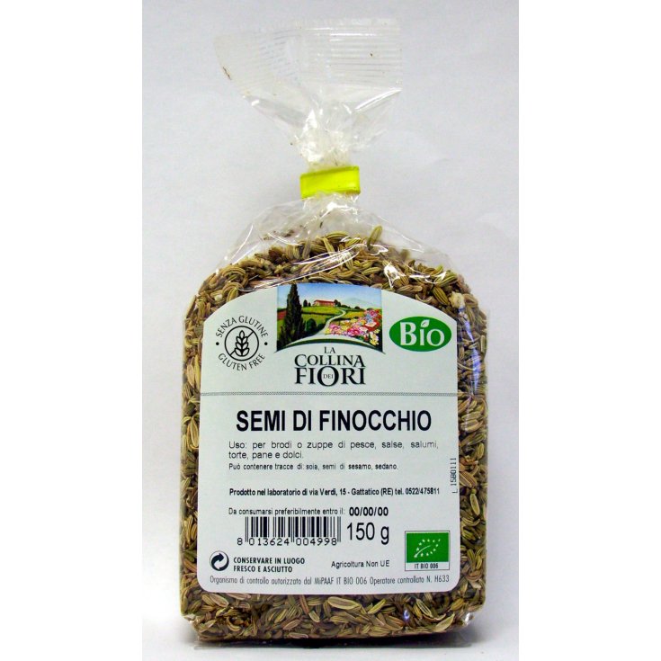 La Collina Dei Fiori Organic Gluten Free Fennel Seeds 150g