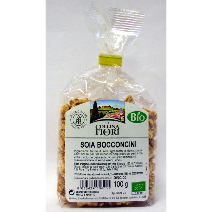 La Collina Dei Fiori Soy Chunks Organic Gluten Free 100g
