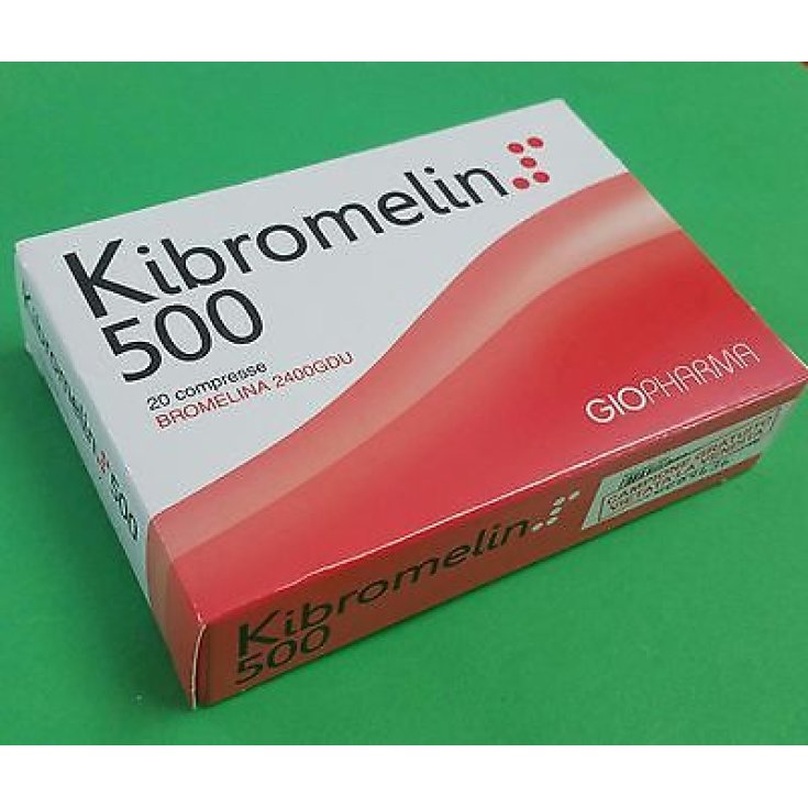 Giopharma Kibromelin 500 Food Supplement 20 Tablets