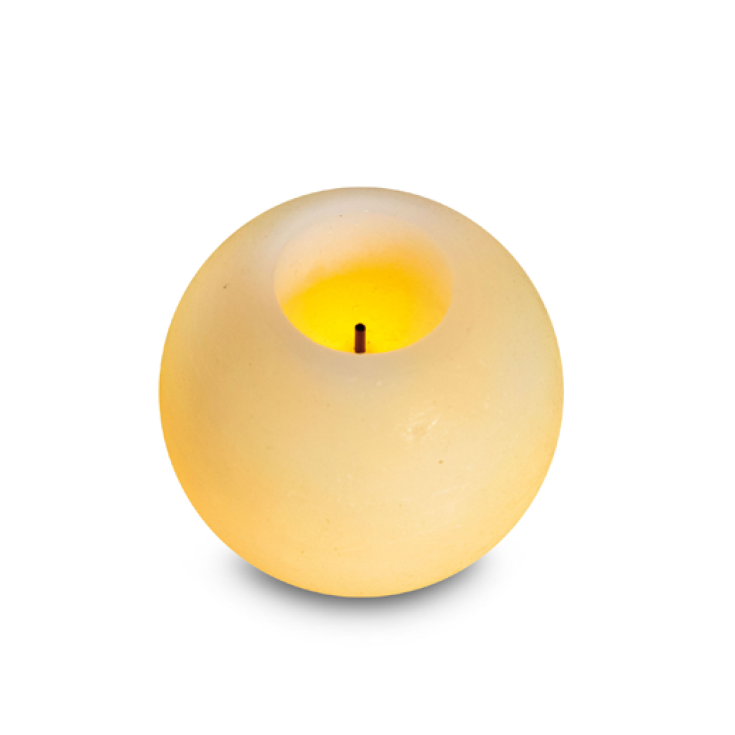 Innoliving Small Spherical Led Candle In Real Wax