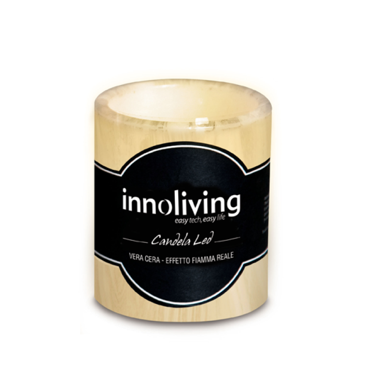 Innoliving Small Cylindrical Led Candle In Real Wax