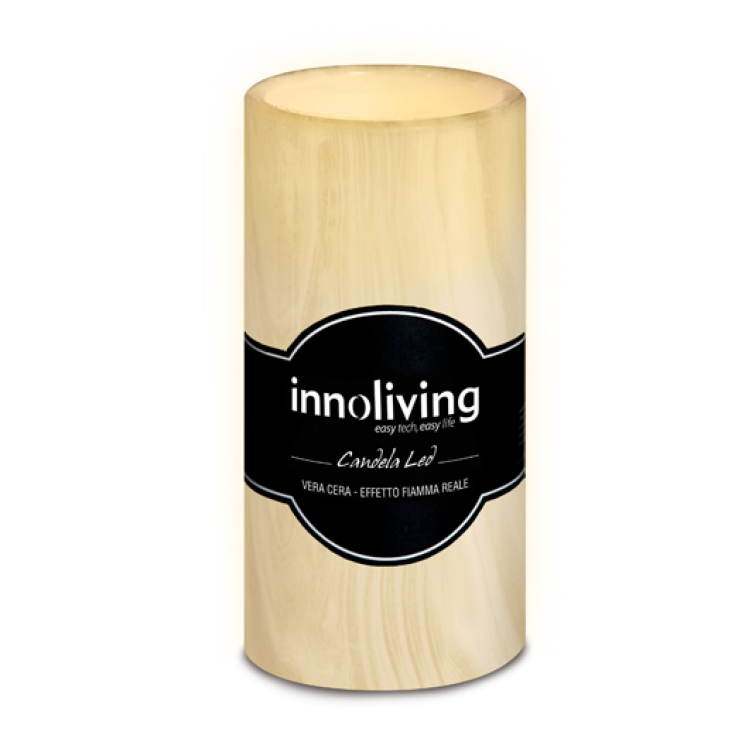 Innoliving Big Cylindrical Led Candle In Real Wax