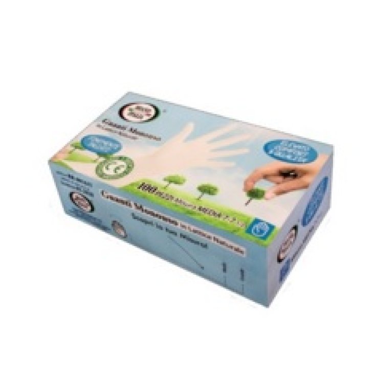 Disposable Natural Latex Gloves Size L 100 Pieces