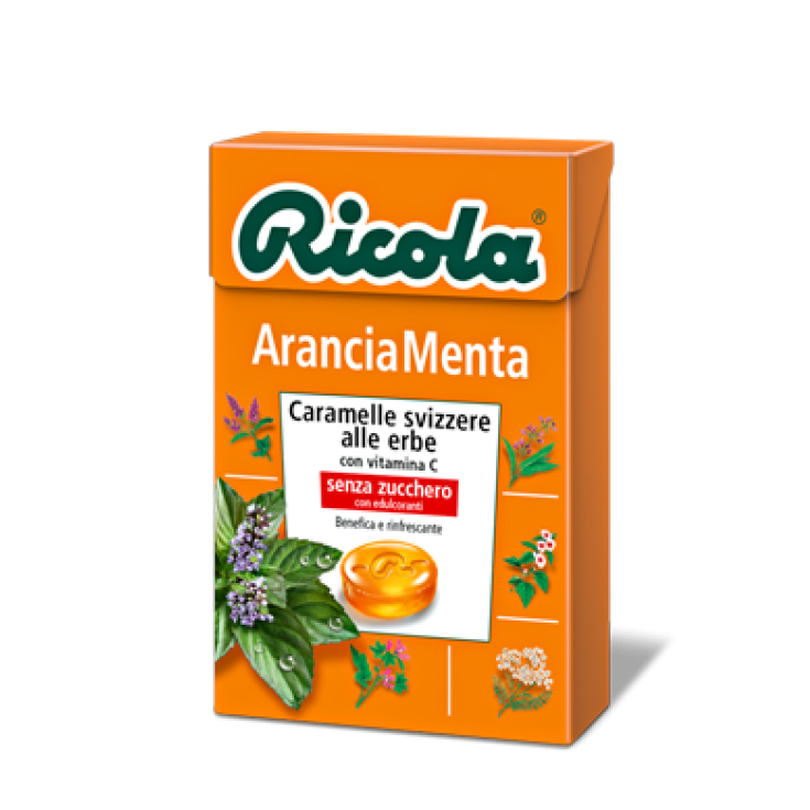 Ricola Orange Mint Balsaic Candies Without Sugar 50g