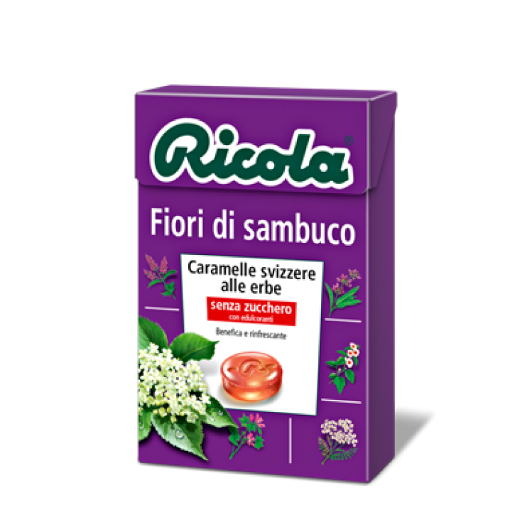 Ricola Flowers Sambuco Sugar Free Candies 50g