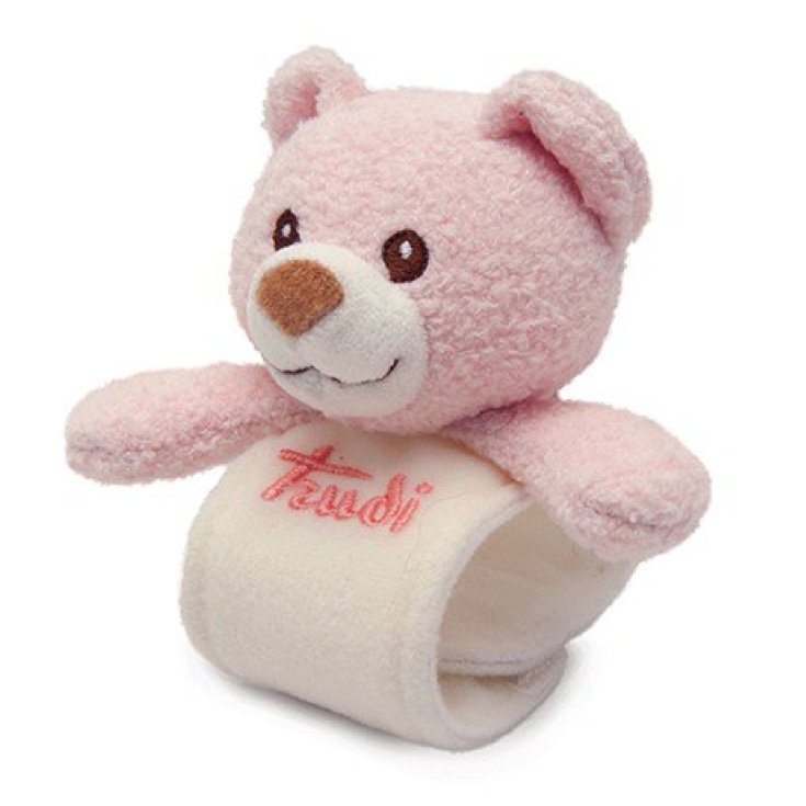 Trudi Rattle Wrist Bear Pink 1 Piece