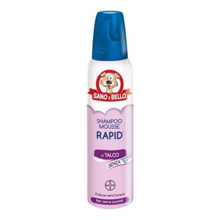 Bayer Sano E Bello Shampoo Mousse Rapid with Talc Scent 300ml