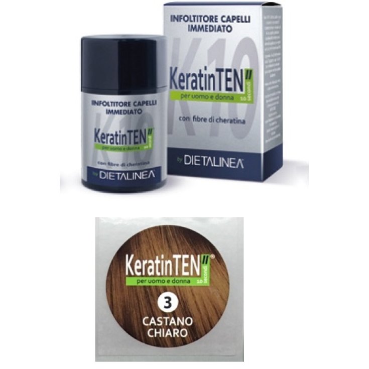 KeratinTEN ”Immediate Hair Thickener Light Brown Color 12g