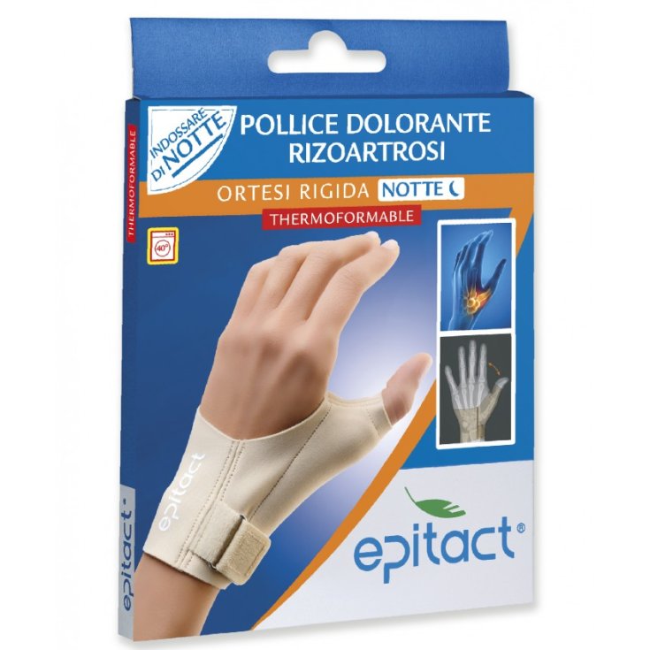 Epitact Rigid Orthosis Night Corrective Support For Thumb Left Hand Aching From Rhizoarthrosis Size S 1 Piece