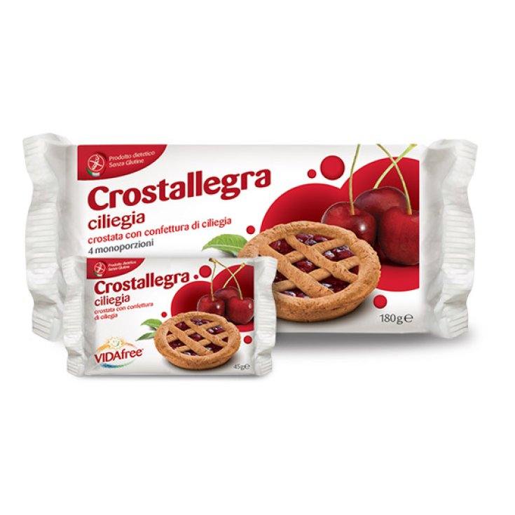 Vidafree Crostallegra Tart With Cherry Jam Gluten Free 180g