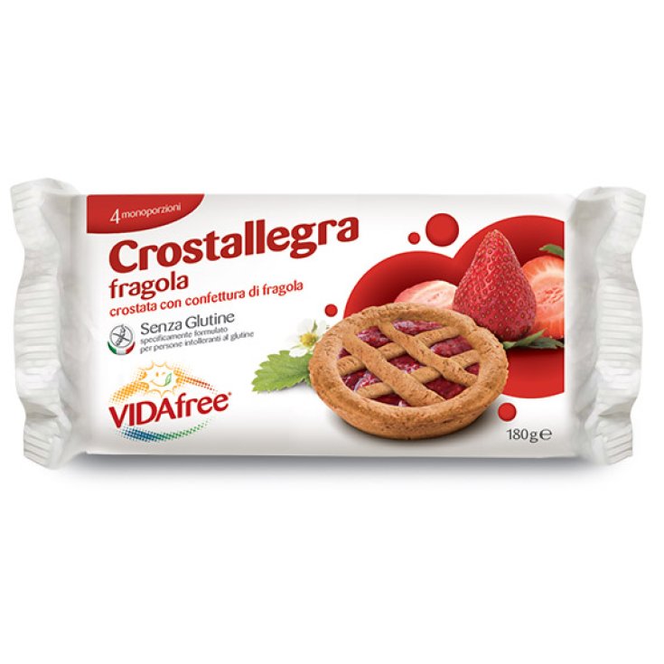 VidaFree Crostallegra Snack Strawberry Taste Gluten Free 180g