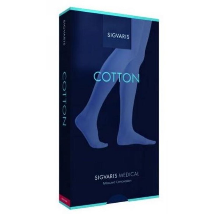 Sigvaris Cotton 2 AD Knee-highs Closed Toe Natural Color Size XL Normal Plus