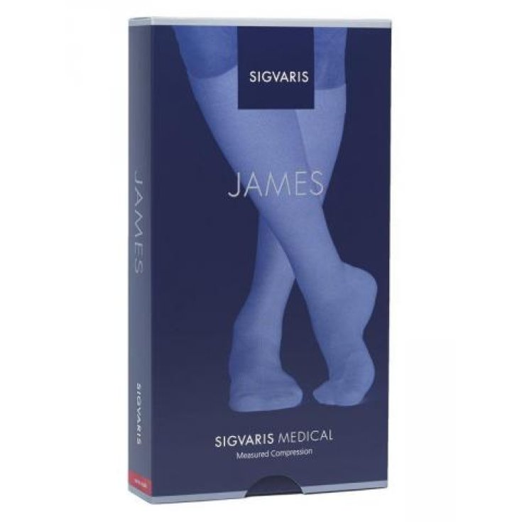 Sigvaris James Cl.C 2 Men's Knee-Highs Closed Toe Size XS Color Carbon