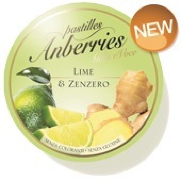 Anberries Pastilles Lime & Ginger 55g