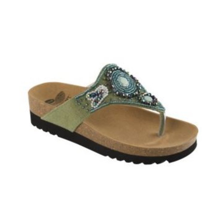 Dr. Scholl's Taila Canvas + Beads Green Color Size 40