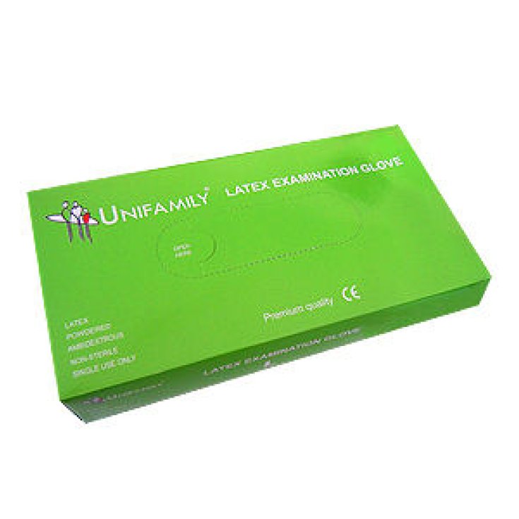 Unifamily Medical Line Latex Gloves M 100 Pieces