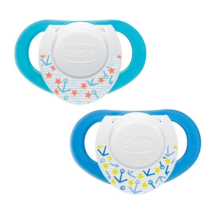 Chicco Physio Compact Baby Soother In Silicone 6-12M 2 Pieces