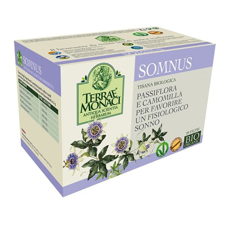 Valverbe Bio Organic Terrae Monaci Somnus Organic Herbal Tea 20 Filters