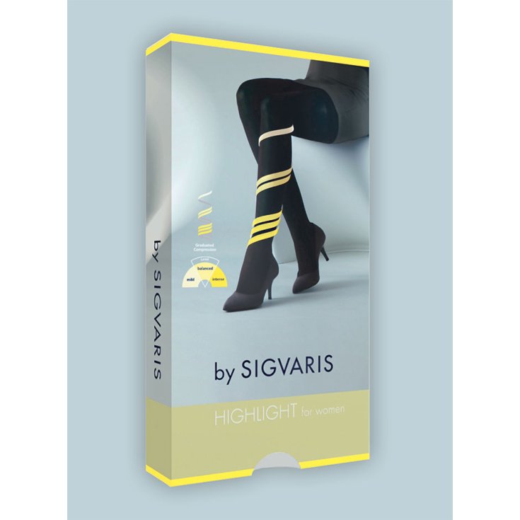 Sigvaris Highlight For Women Closed Toe Hold-Ups Color Skin Size Ln 1 Pair