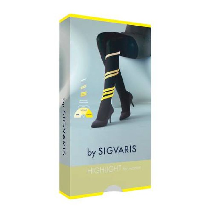 Sigvaris High Light for Woman Closed Toe Black Color Size L Normal