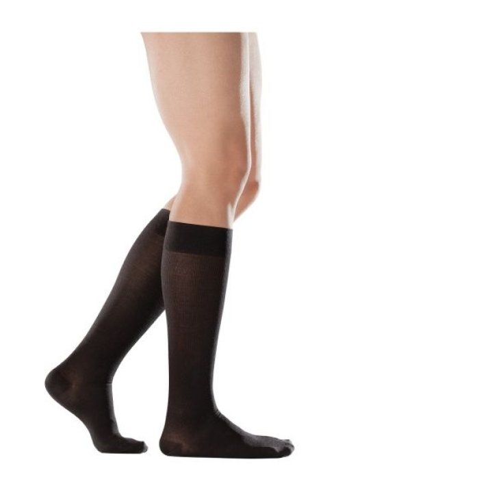 Ro + Ten Suite Man Man Knee Highs With Graduated Compression 15-18mmHg Closed Toe Black Color Size F4